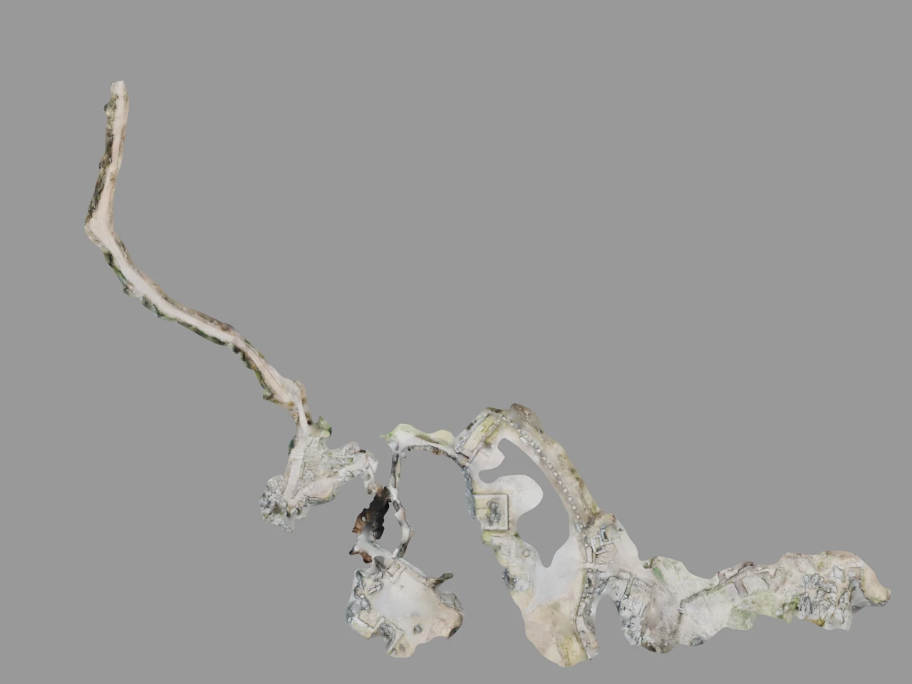 3D LiDAR scan of Q'enqo carved limestone